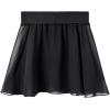 imageStelle Ballet Skirts for Girls Toddler Dance Skirt Chiffon Kids Ballet Wrap Skirts01black Pull On