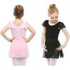 imageStelle Ballet Skirts for Girls Toddler Dance Skirt Chiffon Kids Ballet Wrap Skirts03blackwhitepull On