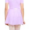 imageStelle Ballet Skirts for Girls Toddler Dance Skirt Chiffon Kids Ballet Wrap Skirts04lavender Shiny Skirtad Tie