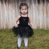 imageStelle Ballet Skirts for Girls Toddler Dance Skirt Chiffon Kids Ballet Wrap Skirts07black Shiny Tutu Skirt
