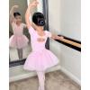 imageStelle Ballet Skirts for Girls Toddler Dance Skirt Chiffon Kids Ballet Wrap Skirts07pink Shiny Tutu Skirt