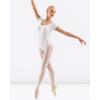 imageStelle Womens Short Sleeve Leotard for Ballet Dance Costumes Scoop Neck Sleeveless Double Lined BodysuitWhite