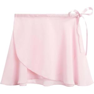 imageStelle Ballet Skirt Women Chiffon Sarong Wrap Skirt Adjustable Tie Adult Dance SkirtsBallet Pink