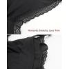 imageStelle Lace Nursing Bras for Breastfeeding Seamless Pregnancy Maternity Wireless Bralette with Pads Extenders3 Pack Black