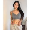 imageStelle Lace Nursing Bras for Breastfeeding Seamless Pregnancy Maternity Wireless Bralette with Pads ExtendersGraybeige