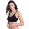 imageStelle Nursing Bras Maternity Bra for Breastfeeding Pregnancy Wireless Bralette with Pads Extenders ampamp Clips3 Blackgraybeige