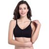 imageStelle Nursing Bras Maternity Bra for Breastfeeding Pregnancy Wireless Bralette with Pads Extenders ampamp Clips3 Pack Black