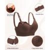 imageStelle Nursing Bras Maternity Bra for Breastfeeding Pregnancy Wireless Bralette with Pads Extenders ampamp Clips3 Pack Cocoa