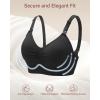 imageStelle Nursing Bras Maternity Bra for Breastfeeding Pregnancy Wireless Bralette with Pads Extenders ampamp ClipsBlackalmondcocoa