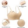 imageStelle Nursing Bras Maternity Bra for Breastfeeding Pregnancy Wireless Bralette with Pads Extenders ampamp ClipsBlackblackbeige
