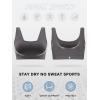 imageStelle Womens Strappy Sports Bra Full Coverage Criss Cross Back Yoga Bra Padded Workout Sports Bras