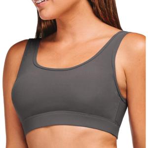 imageStelle Womens Strappy Sports Bra Full Coverage Criss Cross Back Yoga Bra Padded Workout Sports Bras
