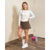 imageStelle Women Tennis Skirt Golf Skorts Athletic High Waisted with Pockets Inner Shorts Sport Workout Pleated PickleballEspresso