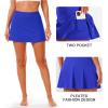 imageStelle Women Tennis Skirt Golf Skorts Athletic High Waisted with Pockets Inner Shorts Sport Workout Pleated PickleballRoyal Blue