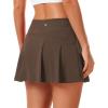 imageStelle Women Tennis Skirt Golf Skorts Athletic High Waisted with Pockets Inner Shorts Sport Workout Pleated PickleballEspresso
