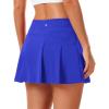 imageStelle Women Tennis Skirt Golf Skorts Athletic High Waisted with Pockets Inner Shorts Sport Workout Pleated PickleballRoyal Blue