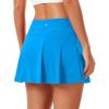 imageStelle Women Tennis Skirt Golf Skorts Athletic High Waisted with Pockets Inner Shorts Sport Workout Pleated PickleballSmurf Blue