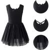 imageStelle Puff Sleeve Ballet Leotards for Girls with Sparkly Tutu Skirted Toddler Dance Dress Outfit02sleevelessblack