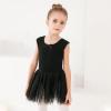 imageStelle Puff Sleeve Ballet Leotards for Girls with Sparkly Tutu Skirted Toddler Dance Dress Outfit02sleevelessblack
