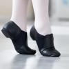 imageStelle Jazz Shoes for Girls and Boys SlipOn Leather Dance Shoes ToddlerLittle KidBig KidBlack