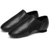 imageStelle Jazz Shoes for Girls and Boys SlipOn Leather Dance Shoes ToddlerLittle KidBig KidBlack