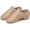 imageStelle Jazz Shoes for Girls and Boys SlipOn Leather Dance Shoes ToddlerLittle KidBig KidTan