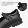 imageStelle School Shoes for Girls Mary Jane Uniform Dress Shoes Detachable Bow Chunky Ballerina Wedding LittleBig KidsBlack
