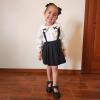 imageStelle School Shoes for Girls Mary Jane Uniform Dress Shoes Detachable Bow Chunky Ballerina Wedding LittleBig KidsBlack