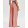 imageStelle Womens Wide Leg Yoga Pants Soft High Waisted Sweatpants Stretch Lounge Bottom with Pockets 28quot InseamDusty Pink