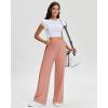 imageStelle Womens Wide Leg Yoga Pants Soft High Waisted Sweatpants Stretch Lounge Bottom with Pockets 28quot InseamDusty Pink