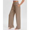 imageStelle Womens Wide Leg Yoga Pants Soft High Waisted Sweatpants Stretch Lounge Bottom with Pockets 28quot InseamMocha