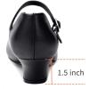 imageStelle Character Shoes for Women Dance Shoes 15quot2quot Ankle Strap Dancing Heels for Ballroom Salsa Tango Flamenco Latin15black