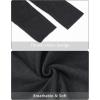 imageStelle Women Workout Shirts Seamless Long Sleeve Yoga Tops with Thumb Holes for Sports Running Breathable Athletic Slim FitBlackwithout Thumb Hole