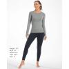 imageStelle Women Workout Shirts Seamless Long Sleeve Yoga Tops with Thumb Holes for Sports Running Breathable Athletic Slim FitGrey