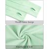imageStelle Women Workout Shirts Seamless Long Sleeve Yoga Tops with Thumb Holes for Sports Running Breathable Athletic Slim FitMint Green