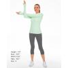 imageStelle Women Workout Shirts Seamless Long Sleeve Yoga Tops with Thumb Holes for Sports Running Breathable Athletic Slim FitMint Green