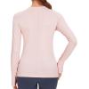 imageStelle Women Workout Shirts Seamless Long Sleeve Yoga Tops with Thumb Holes for Sports Running Breathable Athletic Slim FitPink