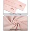 imageStelle Women Workout Shirts Seamless Long Sleeve Yoga Tops with Thumb Holes for Sports Running Breathable Athletic Slim FitPink