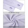imageStelle Women Workout Shirts Seamless Long Sleeve Yoga Tops with Thumb Holes for Sports Running Breathable Athletic Slim FitPurple