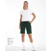 imageStelle Womens 7quot10quot Cotton Bermuda Shorts Knee Length Comfy Lounge Athletic Sweat Shorts with Deep Pockets10 Green