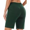 imageStelle Womens 7quot10quot Cotton Bermuda Shorts Knee Length Comfy Lounge Athletic Sweat Shorts with Deep Pockets10 Green