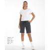 imageStelle Womens 7quot10quot Cotton Bermuda Shorts Knee Length Comfy Lounge Athletic Sweat Shorts with Deep Pockets10 Grey