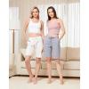 imageStelle Womens 7quot10quot Cotton Bermuda Shorts Knee Length Comfy Lounge Athletic Sweat Shorts with Deep Pockets10 Lightgrey
