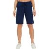 imageStelle Womens 7quot10quot Cotton Bermuda Shorts Knee Length Comfy Lounge Athletic Sweat Shorts with Deep Pockets10 Navy