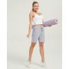 imageStelle Womens 7quot10quot Cotton Bermuda Shorts Knee Length Comfy Lounge Athletic Sweat Shorts with Deep Pockets7 Lightgrey