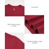 imageStelle Womens Cotton TShirts Crewneck Short Sleeve Basic Tees Summer Casual Solid Crop TopsBurgundy