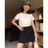 imageStelle Womens Cotton TShirts Crewneck Short Sleeve Basic Tees Summer Casual Solid Crop TopsCreme