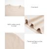 imageStelle Womens Cotton TShirts Crewneck Short Sleeve Basic Tees Summer Casual Solid Crop TopsWhite Beige