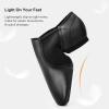 imageStelle Jazz Shoes for Women Men Leather Upper Slipon Dance Shoes UnisexBlack