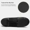 imageStelle Jazz Shoes for Women Men Leather Upper Slipon Dance Shoes UnisexBlack